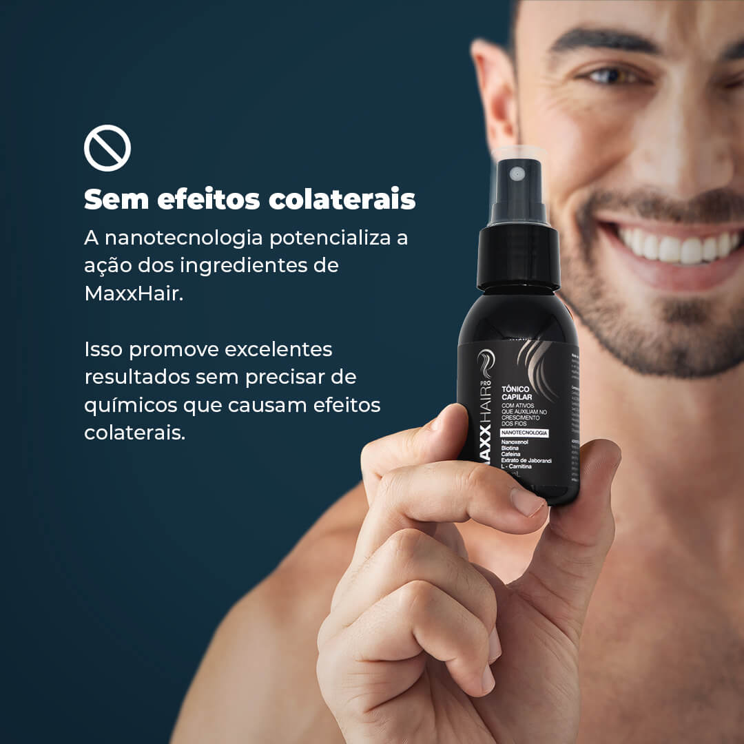 Tônico Capilar Maxx Hair | Crescimento Capilar e Combate à Queda de Cabelo (60ml)